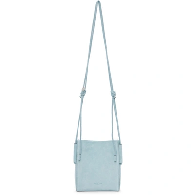 Rag & Bone Leather Passport Bag In Chambray Suede