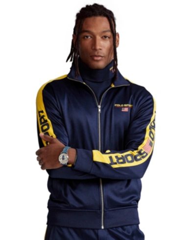 Polo Ralph Lauren Men's Polo Sport Fleece Track Jacket In Navy Multi |  ModeSens
