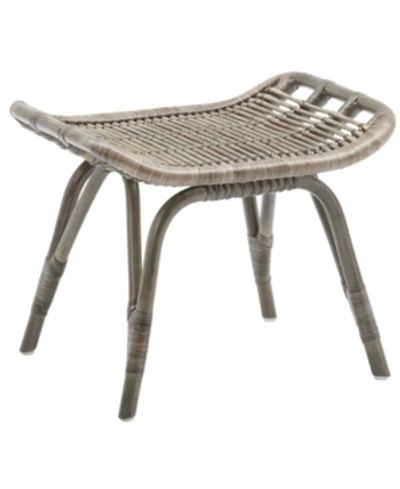 Sika Design S Monet Rattan Foot Stool In Taupe