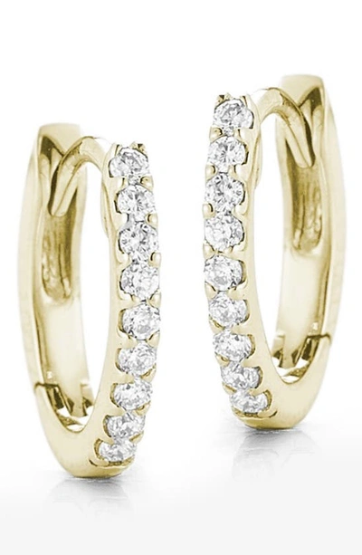 Dana Rebecca Designs Diamond Huggie Hoop Earrings In Yellow Gold