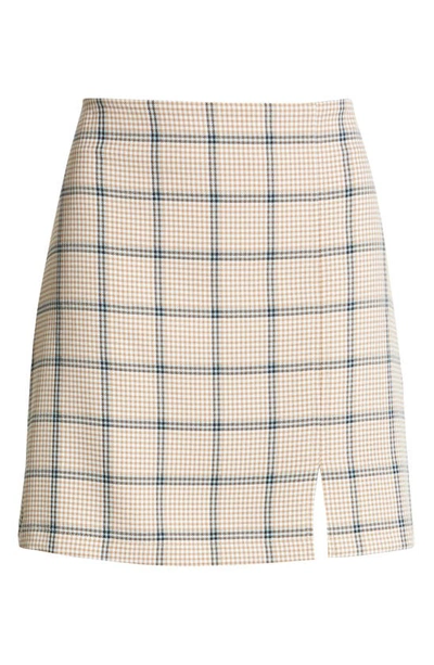 Bp. Plaid Skirt In Tan Cinnamon Hamlin Plaid