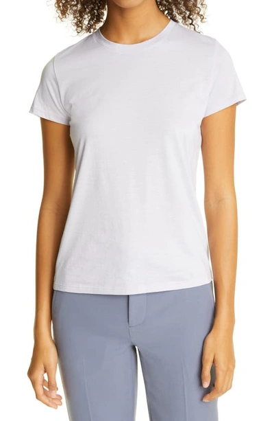 Vince Essential Pima Cotton T-shirt In French Lilac