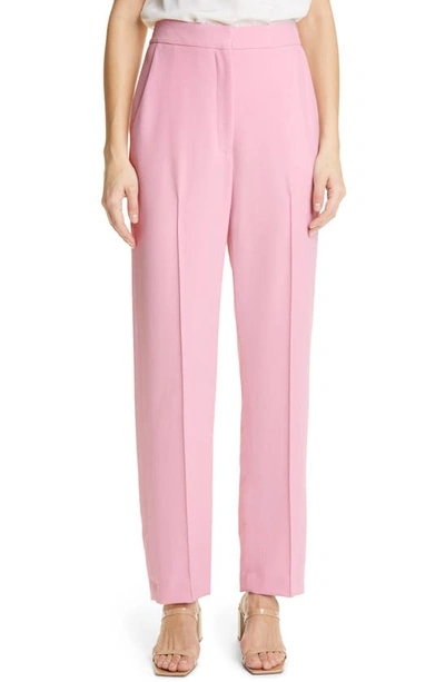 Lela Rose Ankle Crepe Pants In Orchid