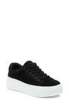 Jslides Aroma Perforated Nubuck Sneakers In Black Nubuck