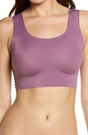 True & Co. True Body Scoop Neck Bralette In Berry Conserve