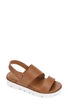 Gentle Souls By Kenneth Cole Gentle Souls Signature Lavern Slingback Sandal In Cognac Smooth Leather