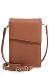 Matt & Nat Met Vegan Leather Crossbody Wallet In Carotene