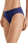 Hanro Seamless Cotton High Cut Briefs In Nightshade