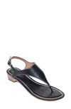 Bernardo Demi-wedge Thong Sandals In Black