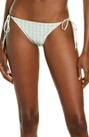 Tory Burch Floral Print String Bikini Bottoms In Garden