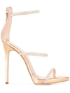 Giuseppe Zanotti Women's Coline Embellished Strappy High-heel Sandals In Ramino Gold