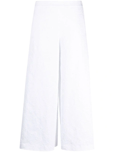 Vivetta Embroidered Floral Trousers In White