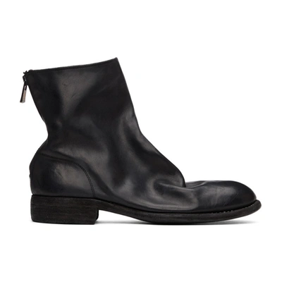 Guidi Black Back Zip-up Boots In Blkt
