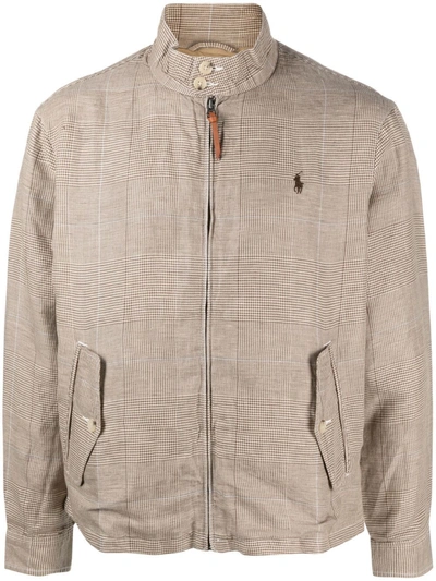 Polo Ralph Lauren City Baracuda Plaid Linen Blend Twill