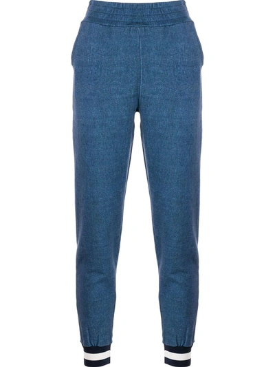 Alice And Olivia Nyc Slim Jogger Pants In Blue