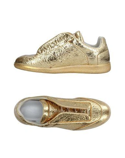 Maison Margiela Sneakers In Gold