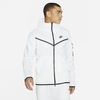 Nike Tall Tech Fleece Full-zip Hoodie In White