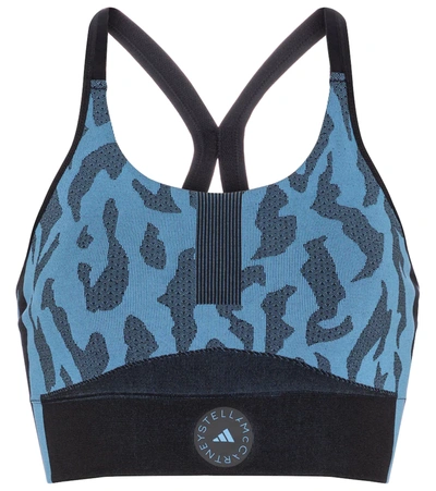 Adidas By Stella Mccartney Truepurpose Leopard-print Tank Top In Black