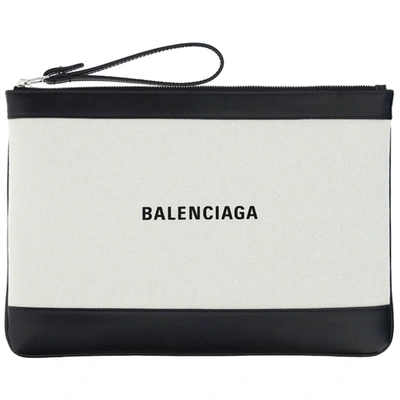 Balenciaga Women's Clutch Handbag Bag Purse In White