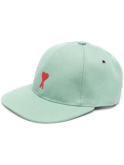Ami Alexandre Mattiussi Logo-embroidered Baseball Cap In Green
