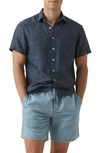 Rodd & Gunn Ellerslie Linen Textured Classic Fit Button-up Shirt In Blue Steel