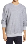 Bella+canvas Cotton Blend Crewneck Sweatshirt In Athletic Heather