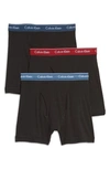 Calvin Klein 3-pack Boxer Briefs In 9fc 1 Blk W/ Lc