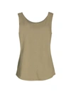 Nic + Zoe Perfect Scoop Tank Top In Green