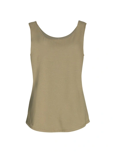 Nic + Zoe Perfect Scoop Tank Top In Od Green