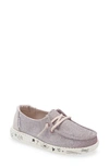 Hey Dude Kids' Wendy Moc Toe Sneaker In Disco Pink