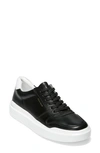Cole Haan Grandpro Rally Sneaker In Black/ White Leather