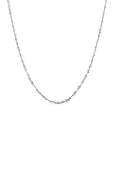 Best Silver Inc. Sterling Silver 1.5mm Singapore Chain 22" Necklace