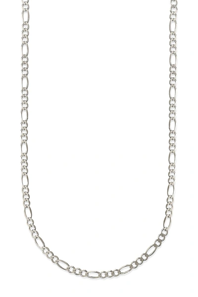 Best Silver Inc. Best Silver Sterling Silver 0.5mm Figaro Chain 22" Necklace