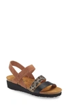 Naot 'krista' Sandal In Light Brown/ Soft Black