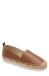 Michael Michael Kors Lenny Espadrille In Luggage Leather
