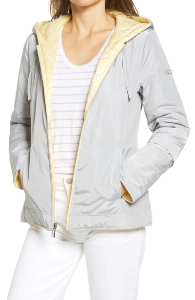 Via Spiga Reversible Hooded Puffer Jacket In Yellow