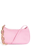 House Of Want Newbie Vegan Leather Shoulder Bag In Light Pink