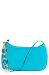 House Of Want Newbie Vegan Leather Shoulder Bag In Sea Blue