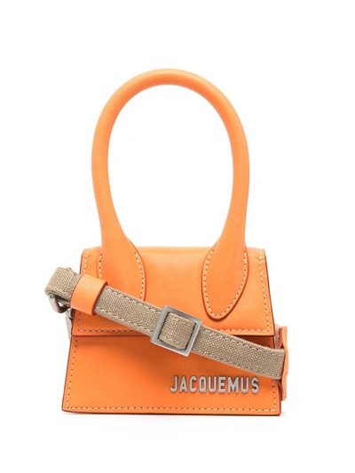 Jacquemus Le Chiquito Leather Bag In Orange