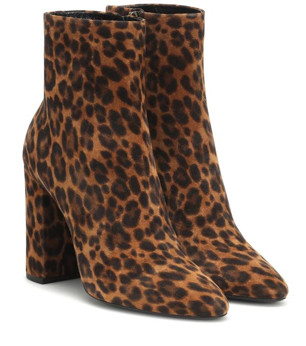 leopard suede boots