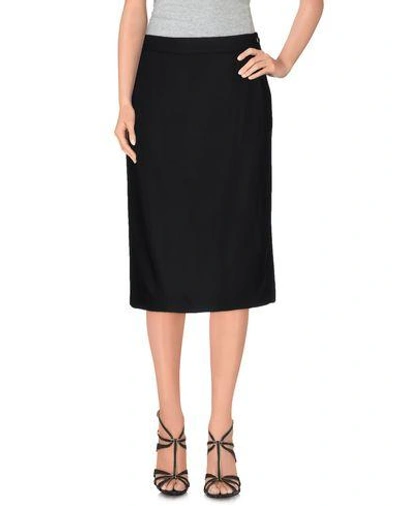 Maison Margiela Knee Length Skirt In Black