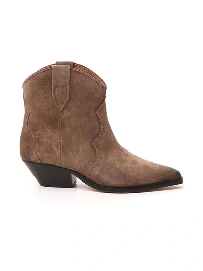 Isabel Marant Dewina Ankle Boots In Brown