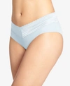 Warner's No Pinching No Problems Lace Hipster Underwear 5609j In Keepsake Blue