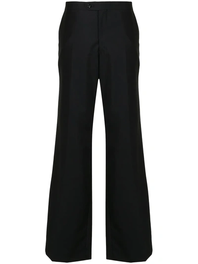 Junya Watanabe Wool-blend Flared Trousers In Black