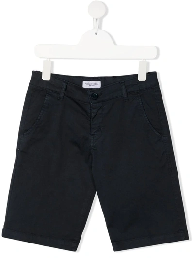 Paolo Pecora Teen Knee-length Chino Shorts In Blue