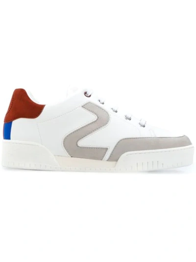 Stella Mccartney Faux Leather Sneakers With Contrasting Details In White
