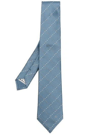 Loewe Stitching Checks Tie