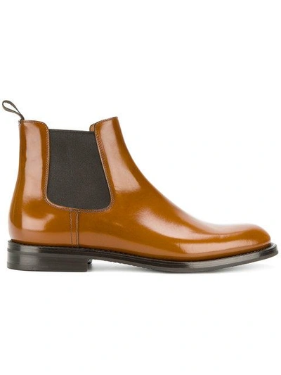 Church's Monmouth Wg Leather Chelsea Boots In Brown