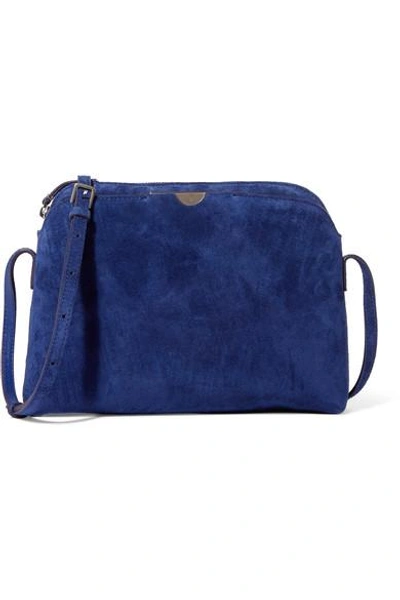 The Row Multi Pouch Suede Shoulder Bag