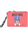 Moschino Transformer Bear Cross Body Bag In Red